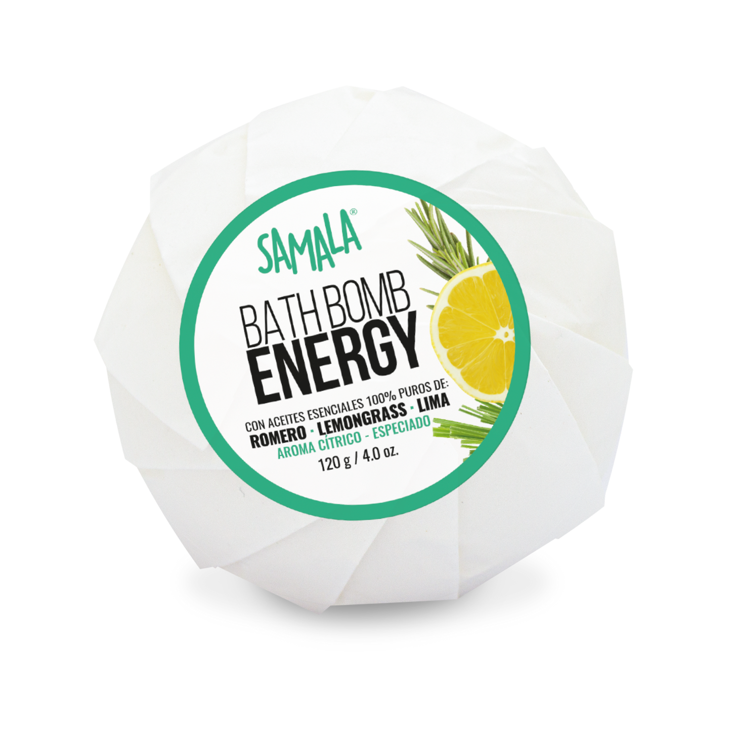 Bomba Efervescente de Baño Samala 120 g