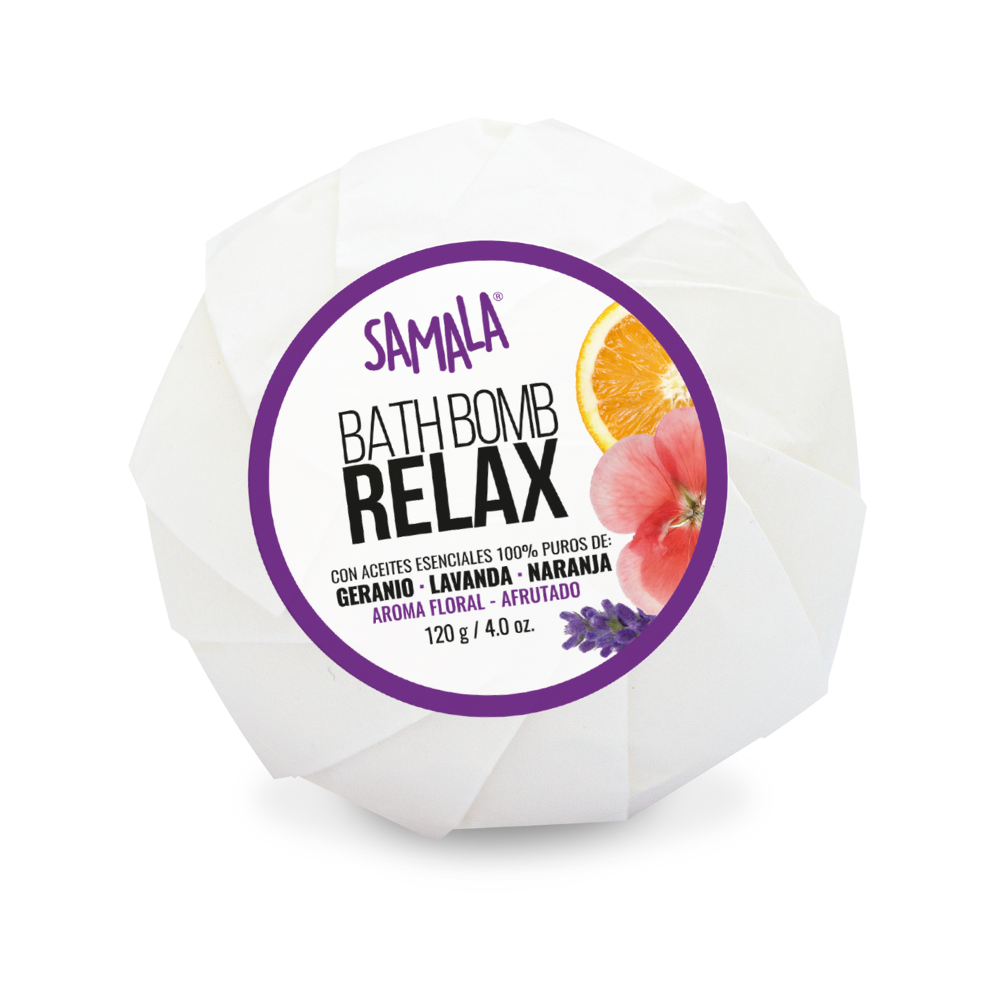 Bomba Efervescente de Baño Samala 120 g