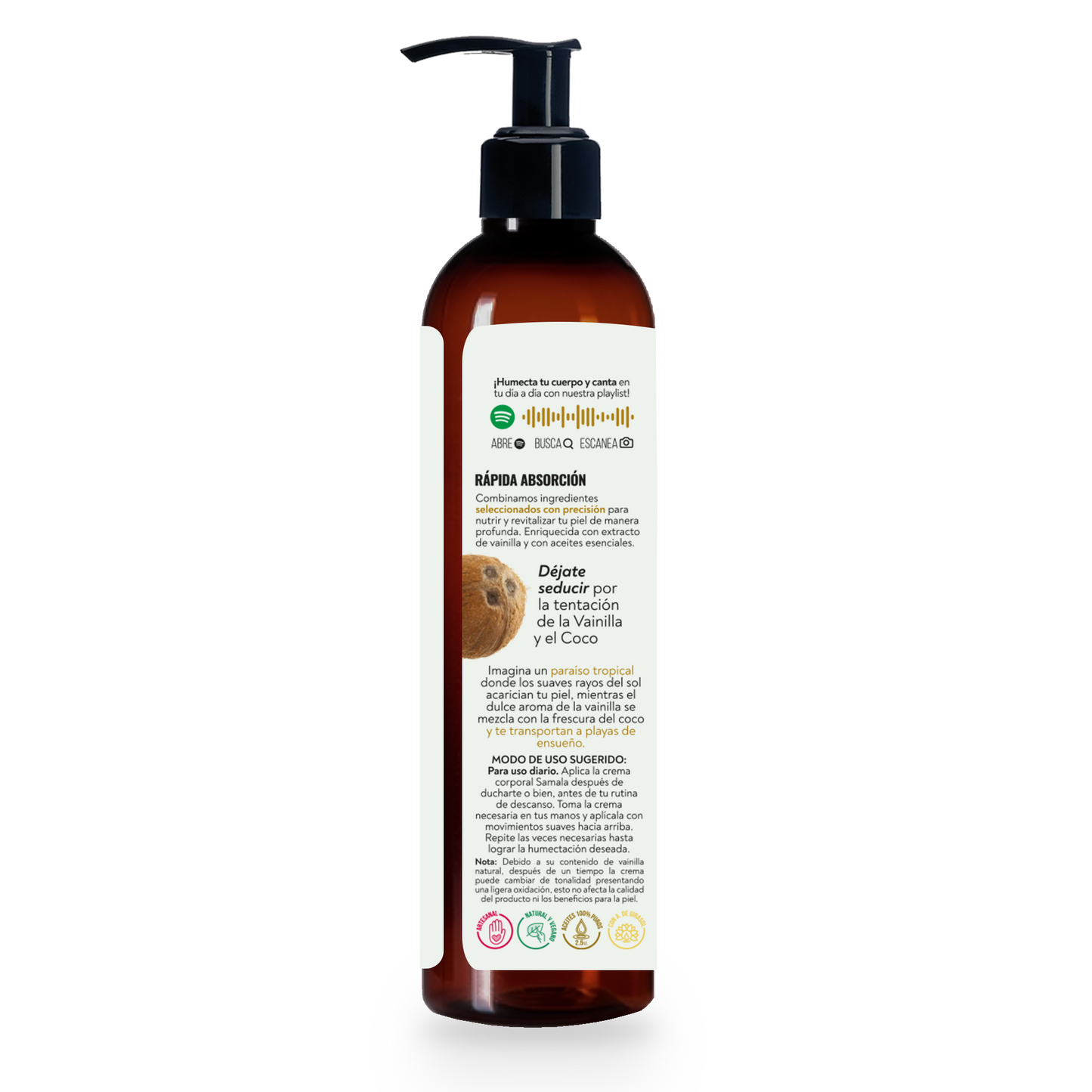 Crema Humectante Artesanal Samala 250 g