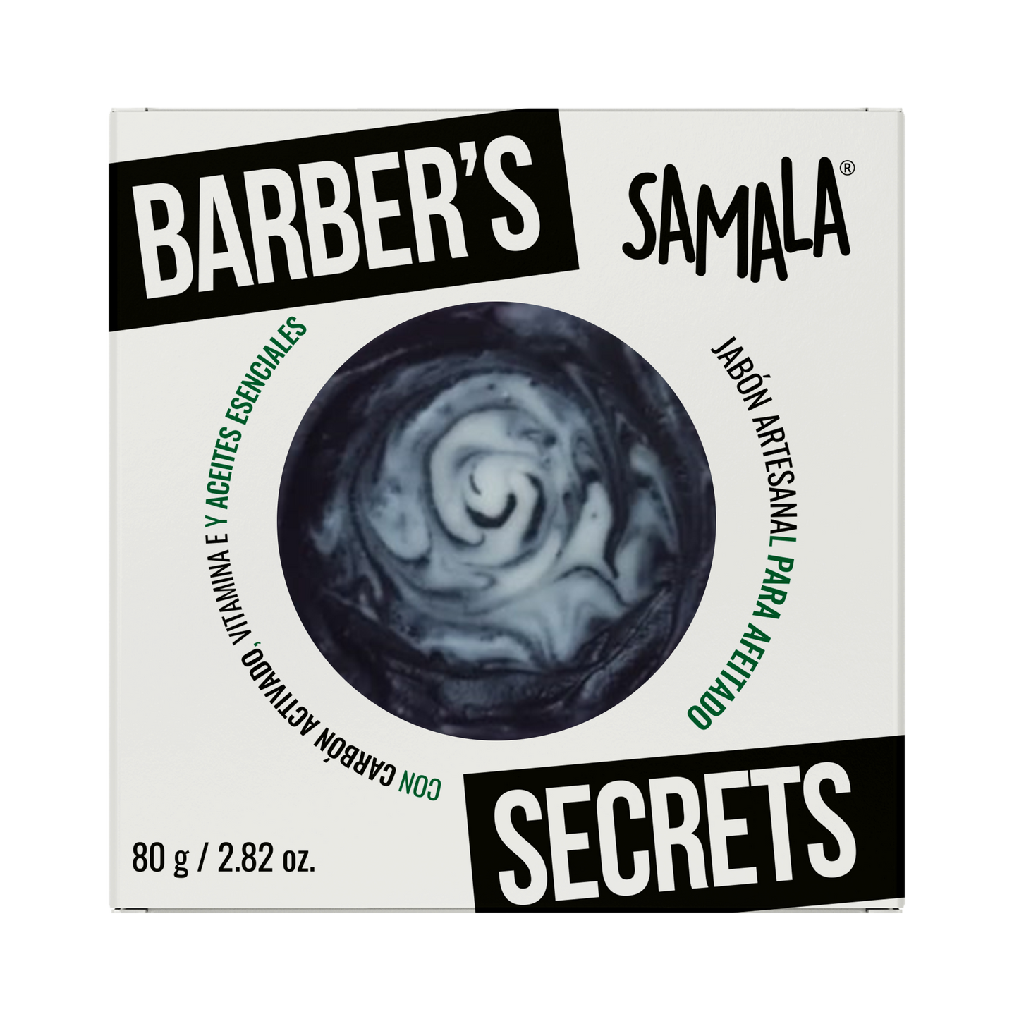 Jabón Artesanal para Afeitar Barber´s Secrets Samala 80 g