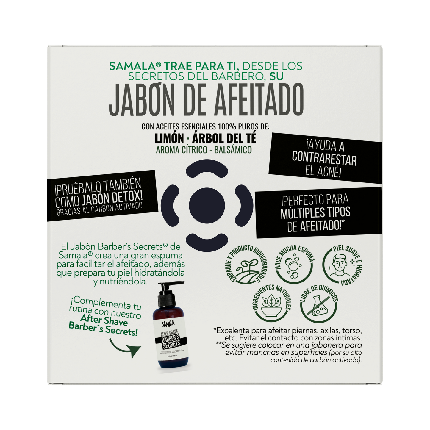 Jabón Artesanal para Afeitar Barber´s Secrets Samala 80 g