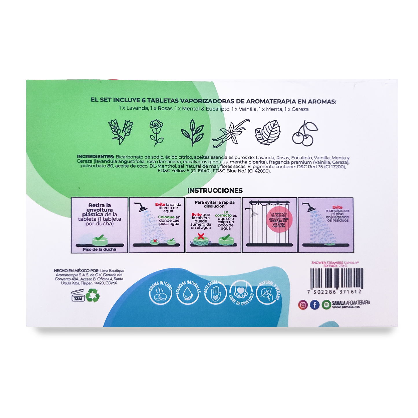 Shower Steamers Samala 6 pack