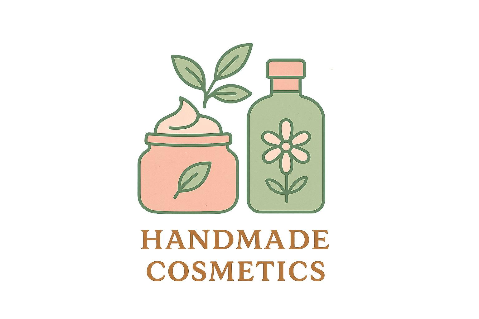 un icono 2d para cosmeticos hechos a mano